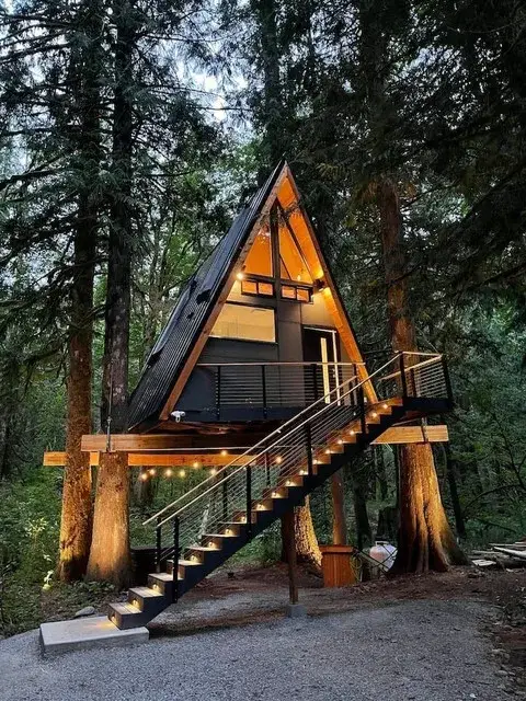 Compact chalet in het bos
